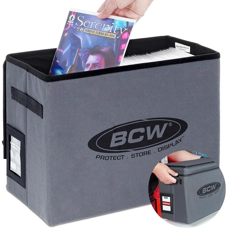 Comic Book Storage Box Foldable Tote Durable Organizer Graphic Novels Comics New