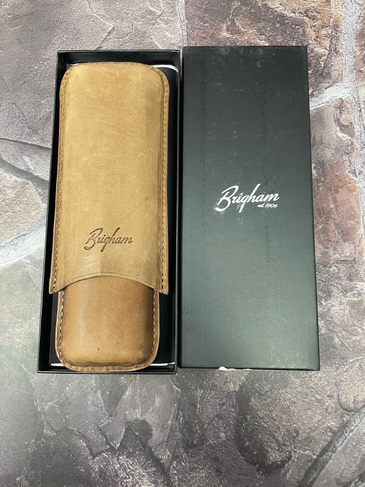 Brigham 2F Toro Cigar Case - Brown