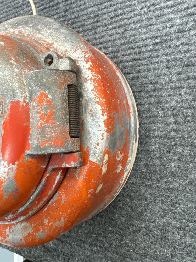 Vintage Rare Coded Fire Alarm Pull Station Red Round Break Glass Pull Lever
