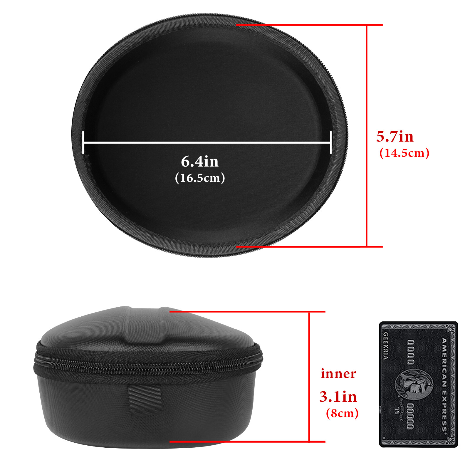 Geekria Carrying Case for Skullcandy Crusher ANC, Crusher Evo, Hesh 3 Headphones