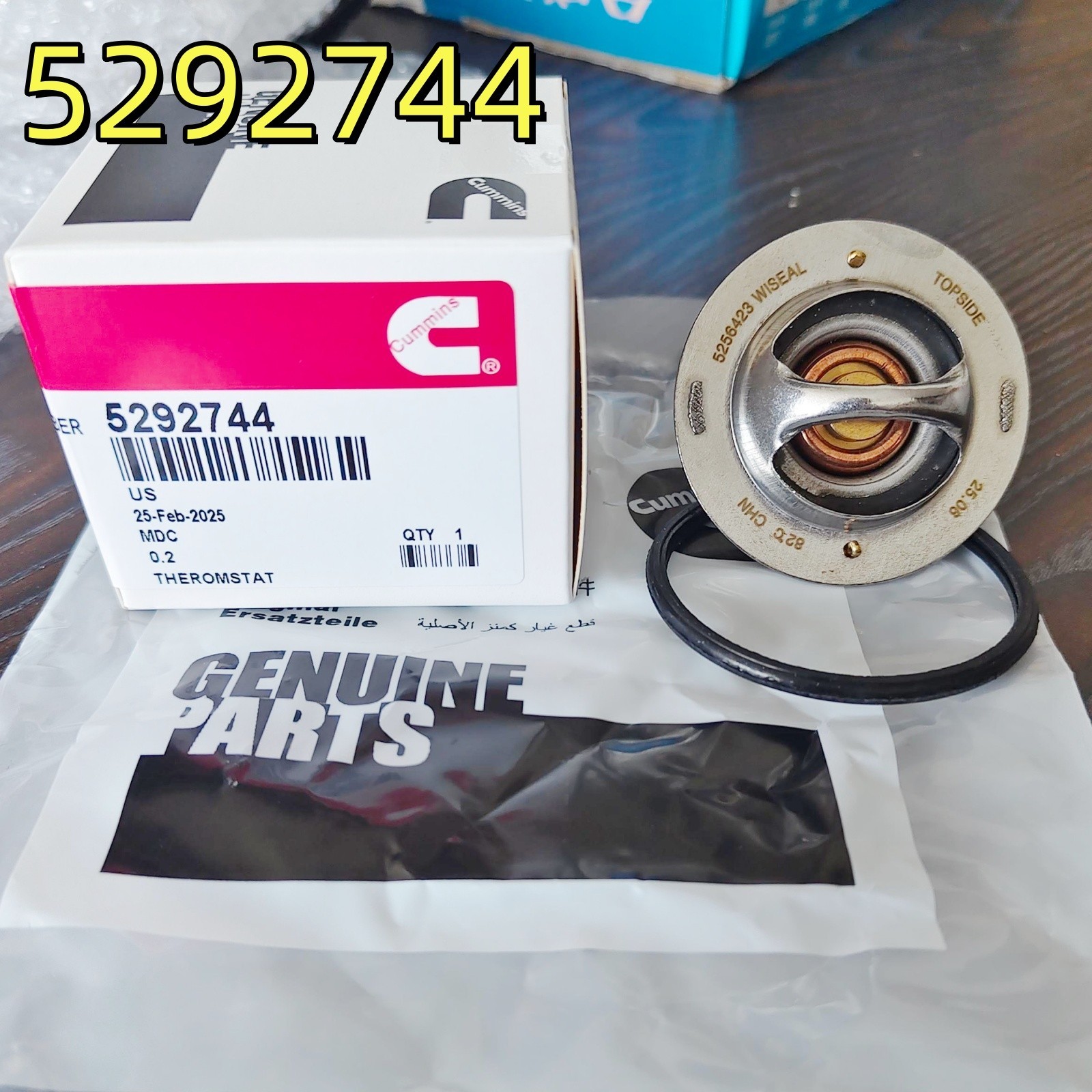 NEW OEM 5292744 THERMOSTAT for 5.9L 24V Cummins Dodge 03-07 Ram 2500 3500