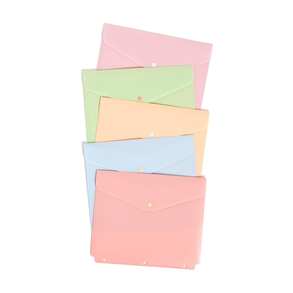 Brands Binder Pocket 5 Pack Super Heavyweight Poly Binder Document Holder 3