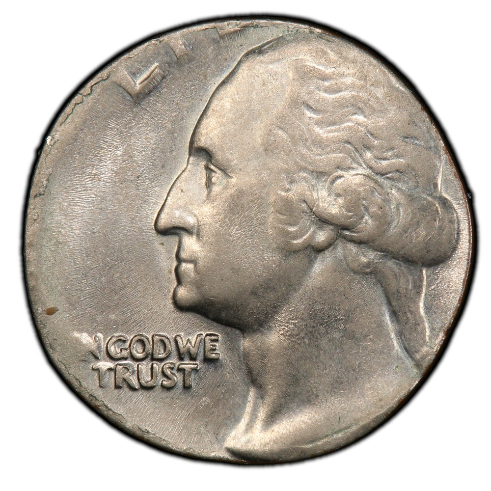 1965-98 Washington Quarter Mint Error Struck On 10C Planchet