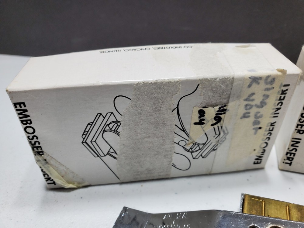Vintage Cosco Embosser Metal Inserts