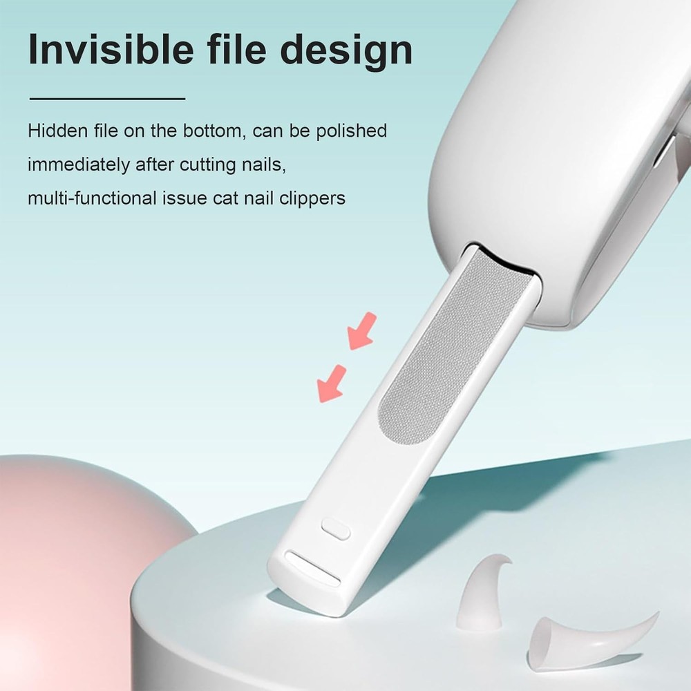 Adjustable Cat Nail Clipper to Avoid Excessive Cutting with Nail File