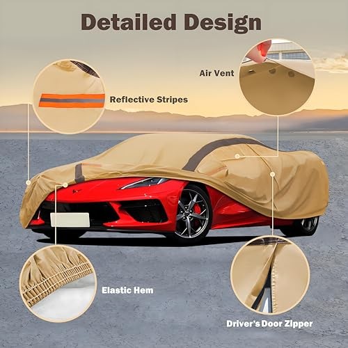 Car Cover Waterproof All Weather Compatible A Compatible with chevy Corvette