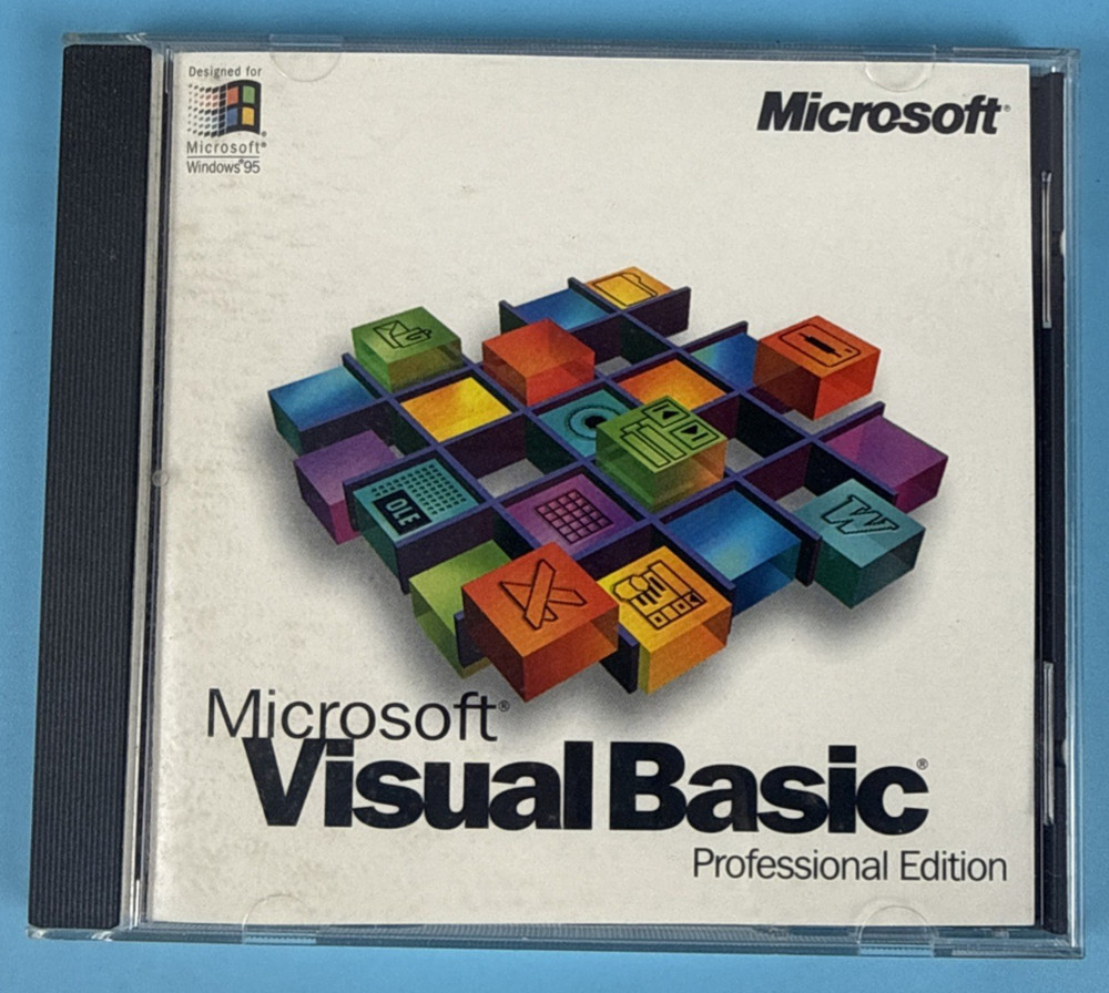 Microsoft Visual Basic Professional Edition 4.0 w/CD Key; Windows 3.1, 95, & NT