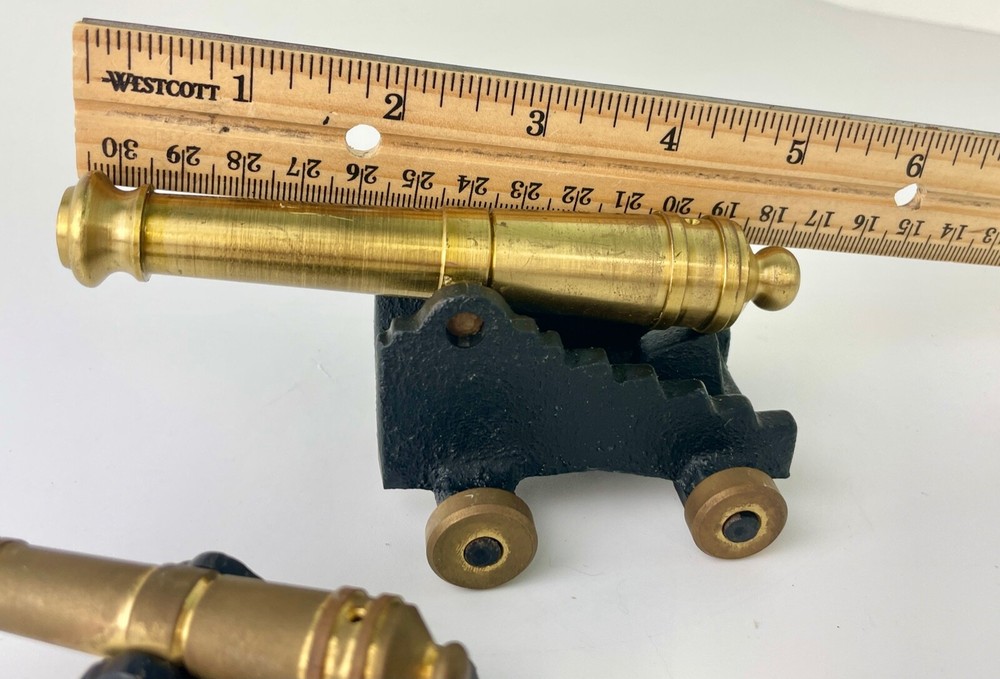 Toy Miniature Cannons Brass and Cast Iron. 2