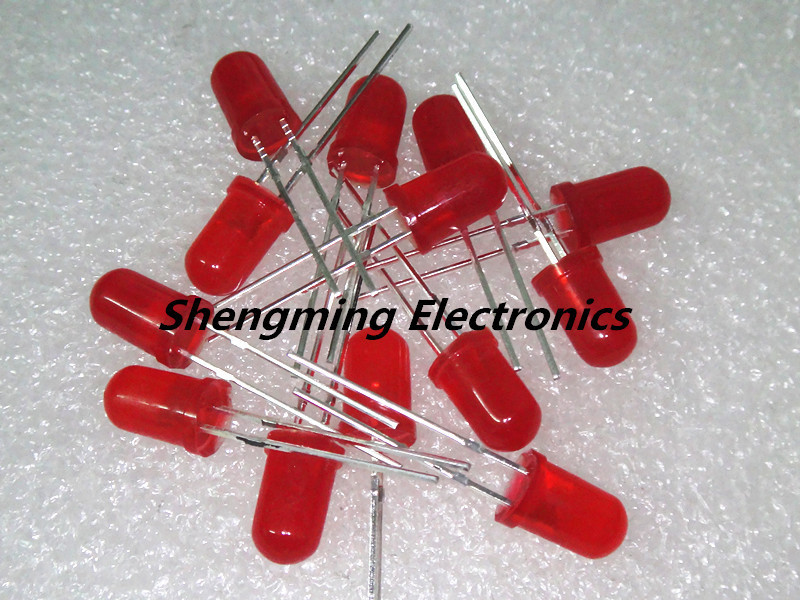 100pcs 5mm Red Diffused LED Light Lamps