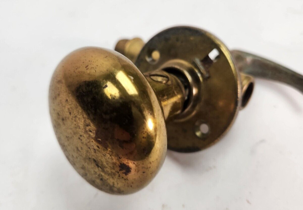 2 Antique Knobs Vintage Door Knobs Handles Spindle Old As Is Restoration Crafts