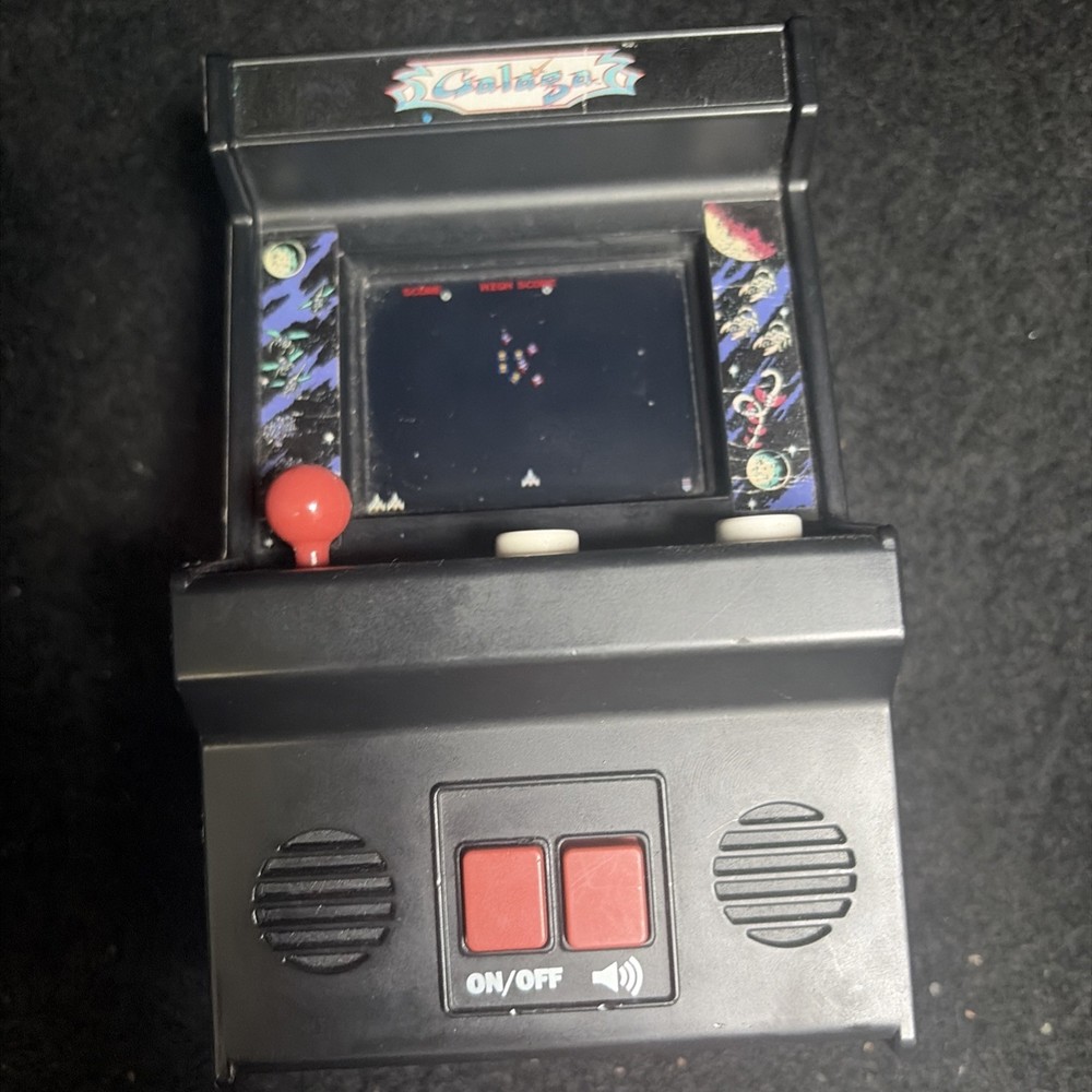Arcade Classics Galaga Retro Mini Arcade Game - Tested Works