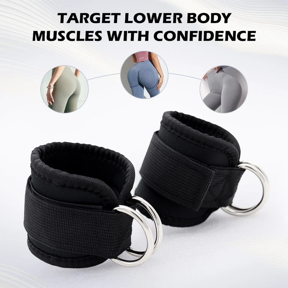 Ankle Straps Gym Ankle Straps Secure Support For Glute Leg Training Workouts