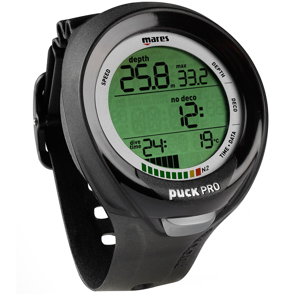 Open Box Mares Puck Pro Plus Scuba Dive Computer-Black / Black