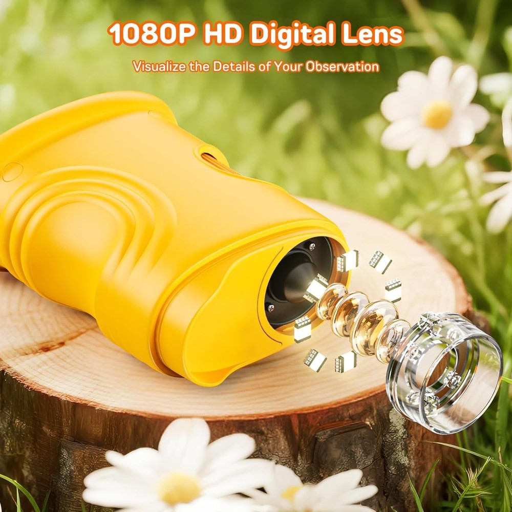 2.0" IPS Display Portable Microscope for Kids - 1000X Magnification & Easy Use