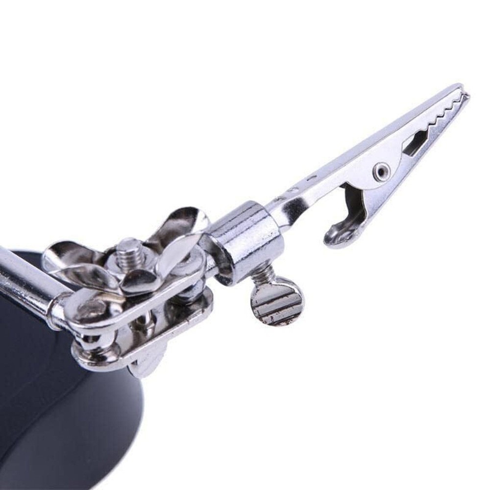 Hobbyist Adjustable Helping Hands Tool Equipped with Bright LED Light