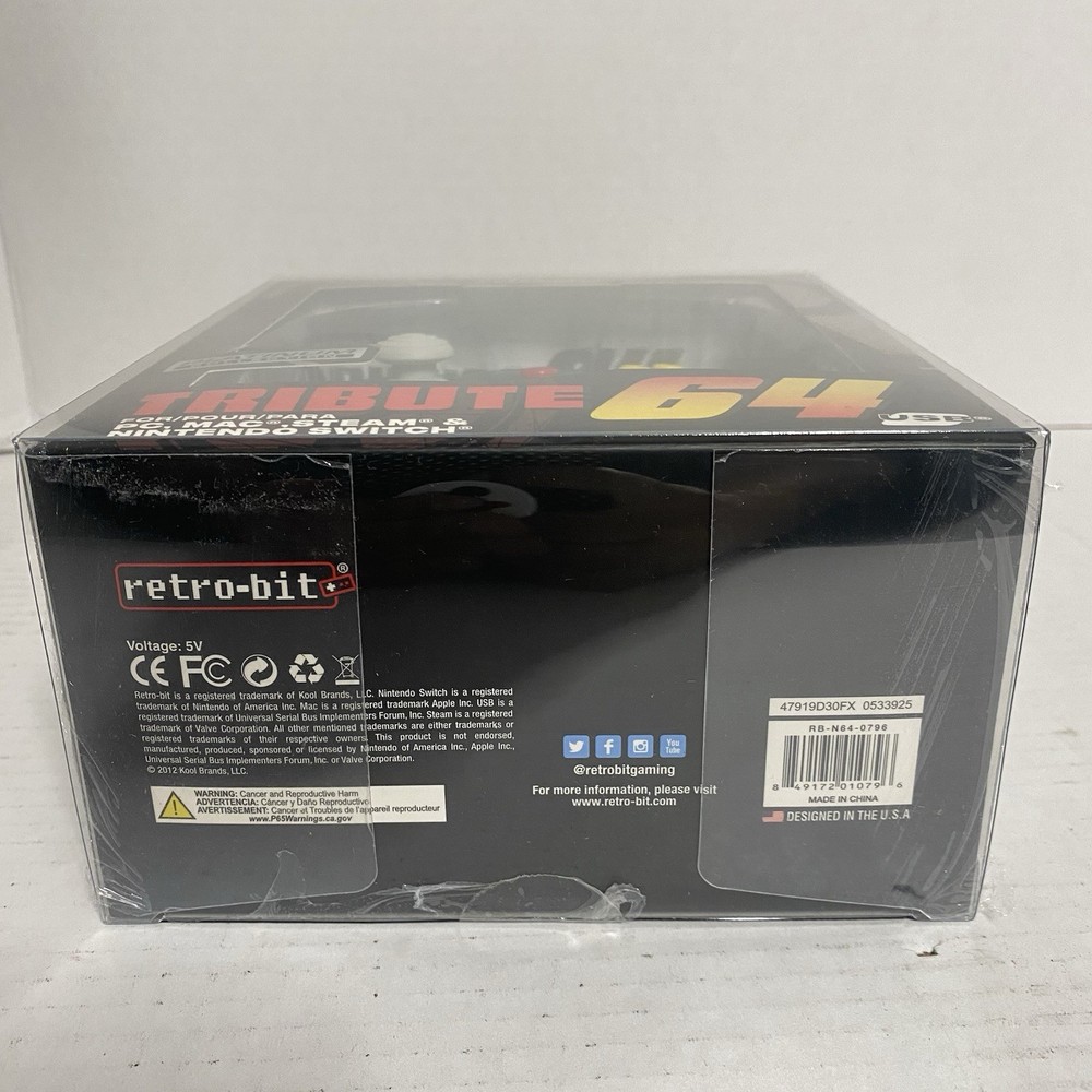 Retro-Bit Tribute 64 USB Controller PC MAC STEAM NINTENDO SWITCH Jungle Green