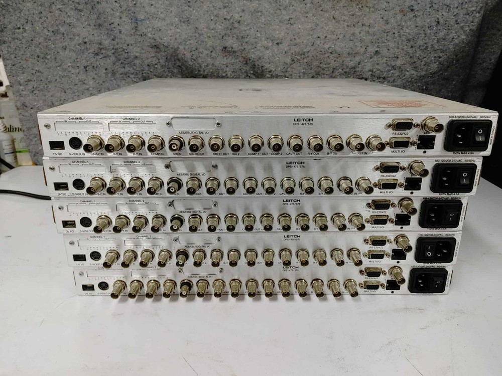 LEITCH DPS-575 9 DIGITAL MULTI CHANNEL PROCESSING SDI SYNCHRONIZER w PAL Option