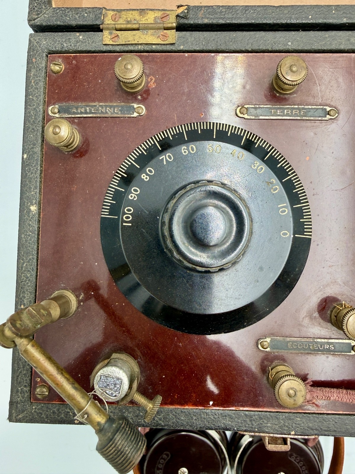 RARE MILDE-BAYARD FRENCH CRYSTAL RADIO c1925