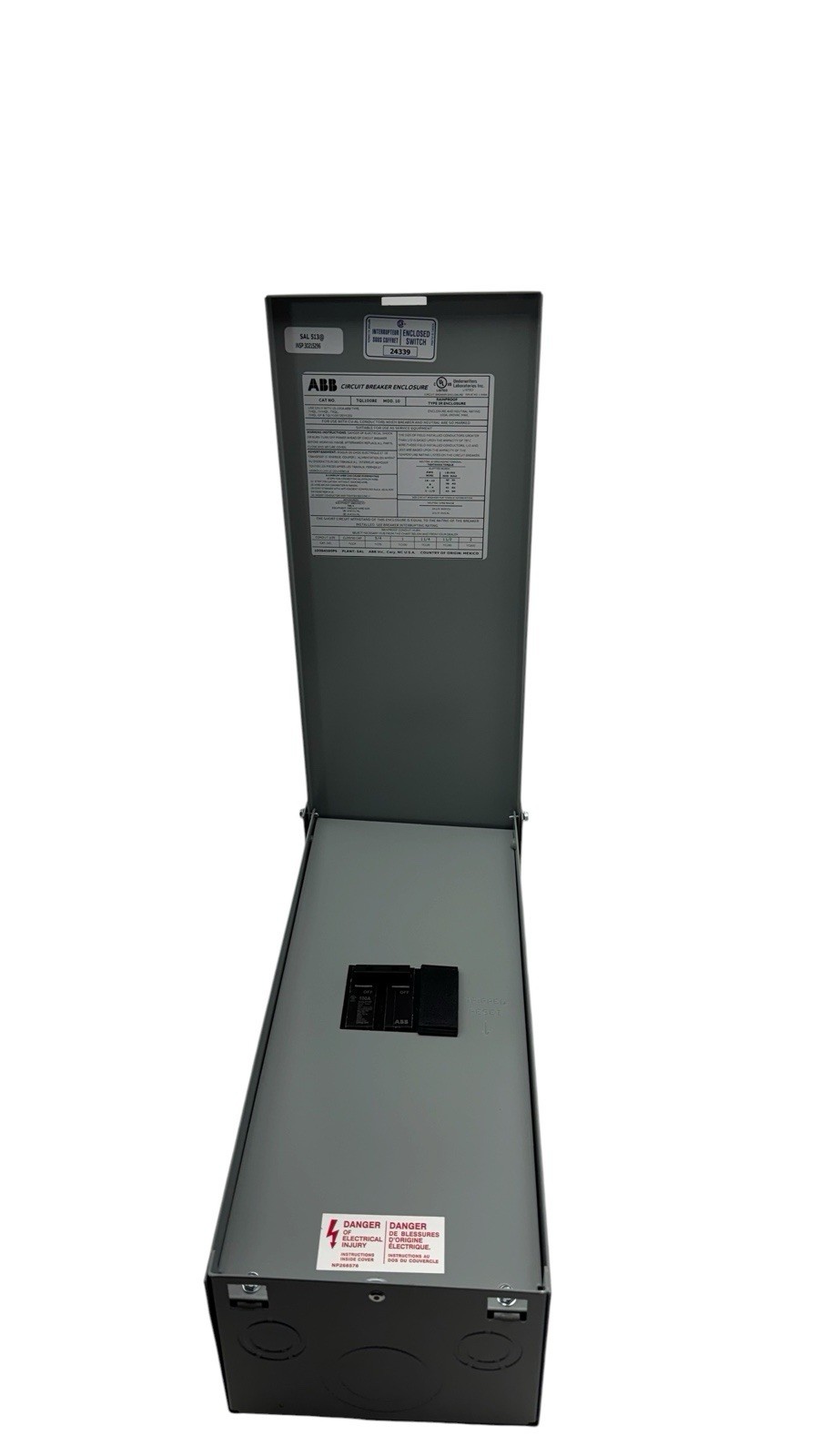 ABB 100 Amp Outdoor Circuit Breaker with Enclosure TQL100RE (OB)