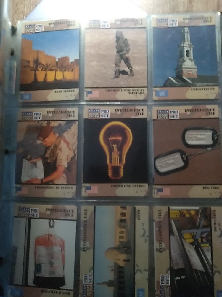Desert Storm Pro Set Trading Cards