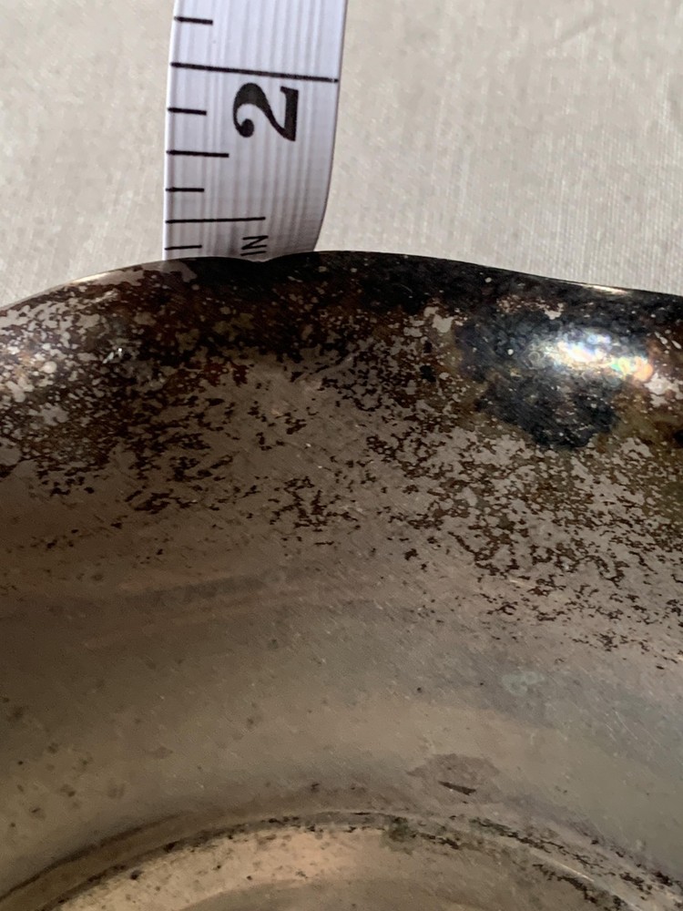 Vintage Reed & Barton Silverplate Bowl 115 Heart Mark Scalloped Edge Dish USA