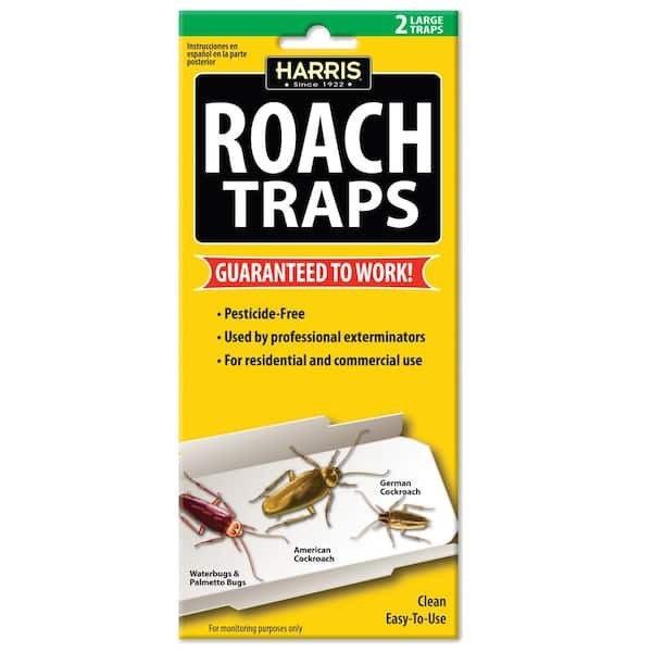 Harris RTRP 2 Pack Large Roach Traps With Lure
