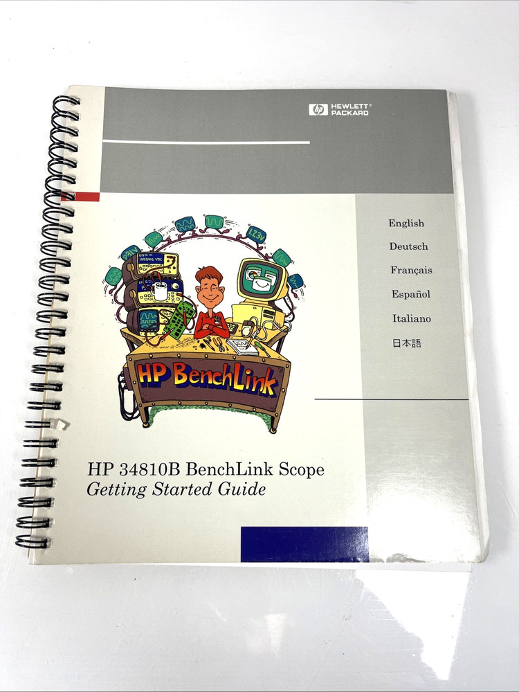 HP 34810B BenchLink Scope Getting Started Guide Edition 1 E0596