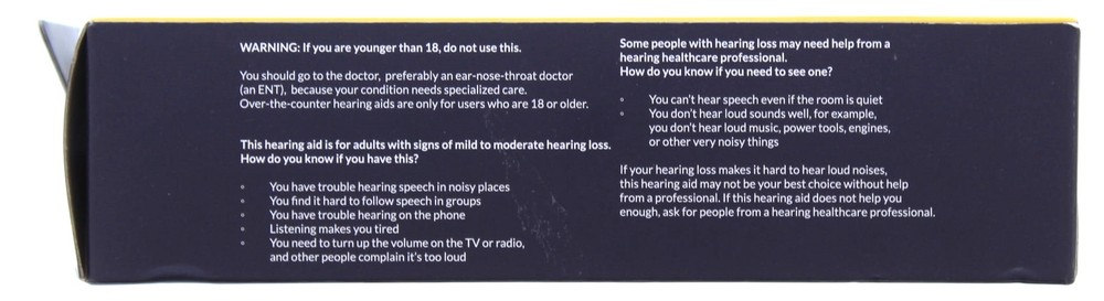 Audien Atom One Rechargeble OTC Hearing Aids