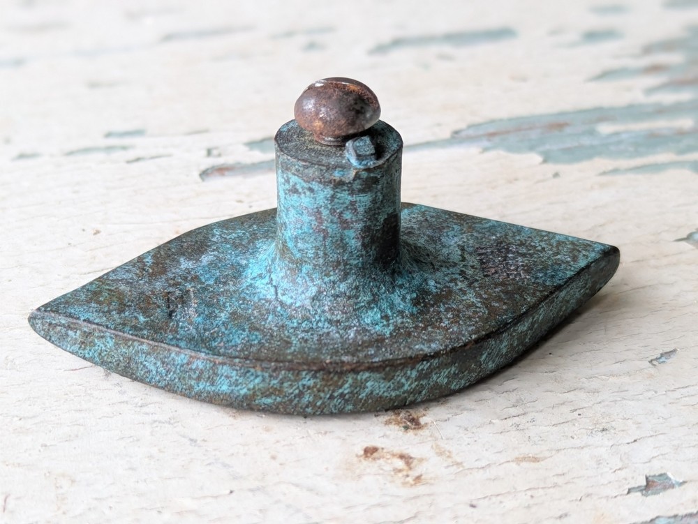 1967 "Antico" Eye by Jerome & Evelyn Ackerman Hand-cast Solid Brass Pull