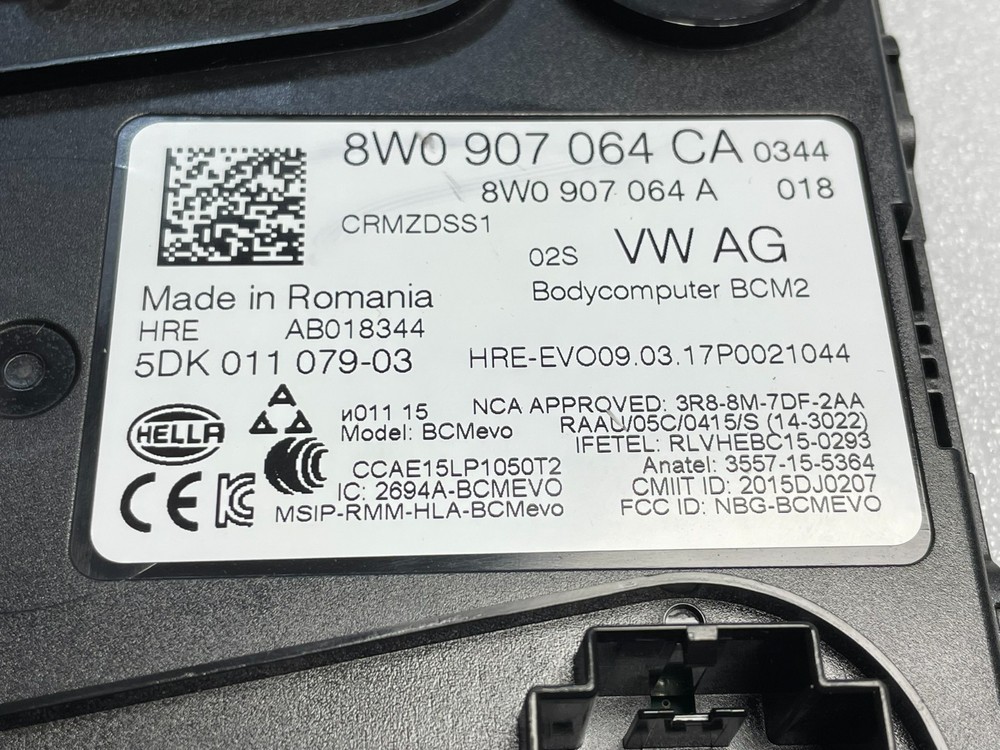 AUDI Q5 ON-BOARD ELECTRICAL SYSTEM CENTRAL CONTROL UNIT FOR COMFORT SYSTEM BC...