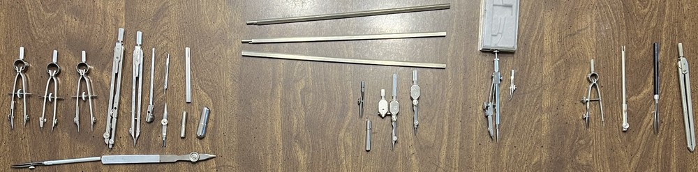 Vintage Drafting Compasses
