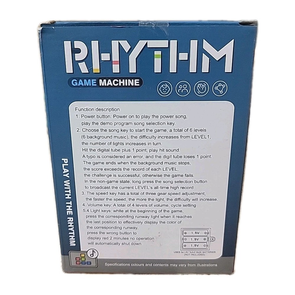 Rhythm Game Machine Handheld Toy Green