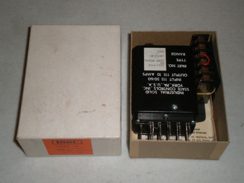 New ISSC Solid State Timer 1012-1-F-4-B  .06-5 Sec. NIB