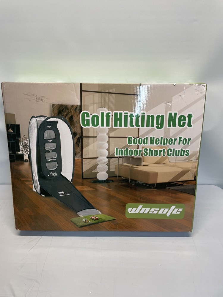 wosofe Golf Hitting Net Indoor Chipping Practice Target Training Helper
