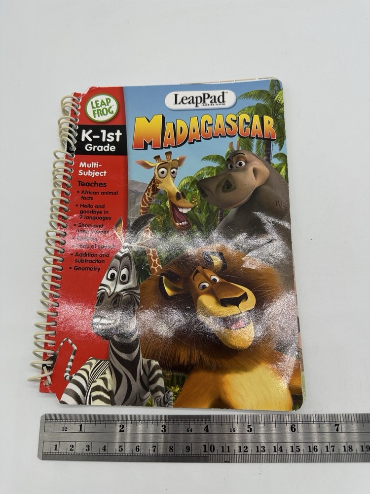 LeapFrog LeapPad MADAGASCAR Book Only Spanish Replacement