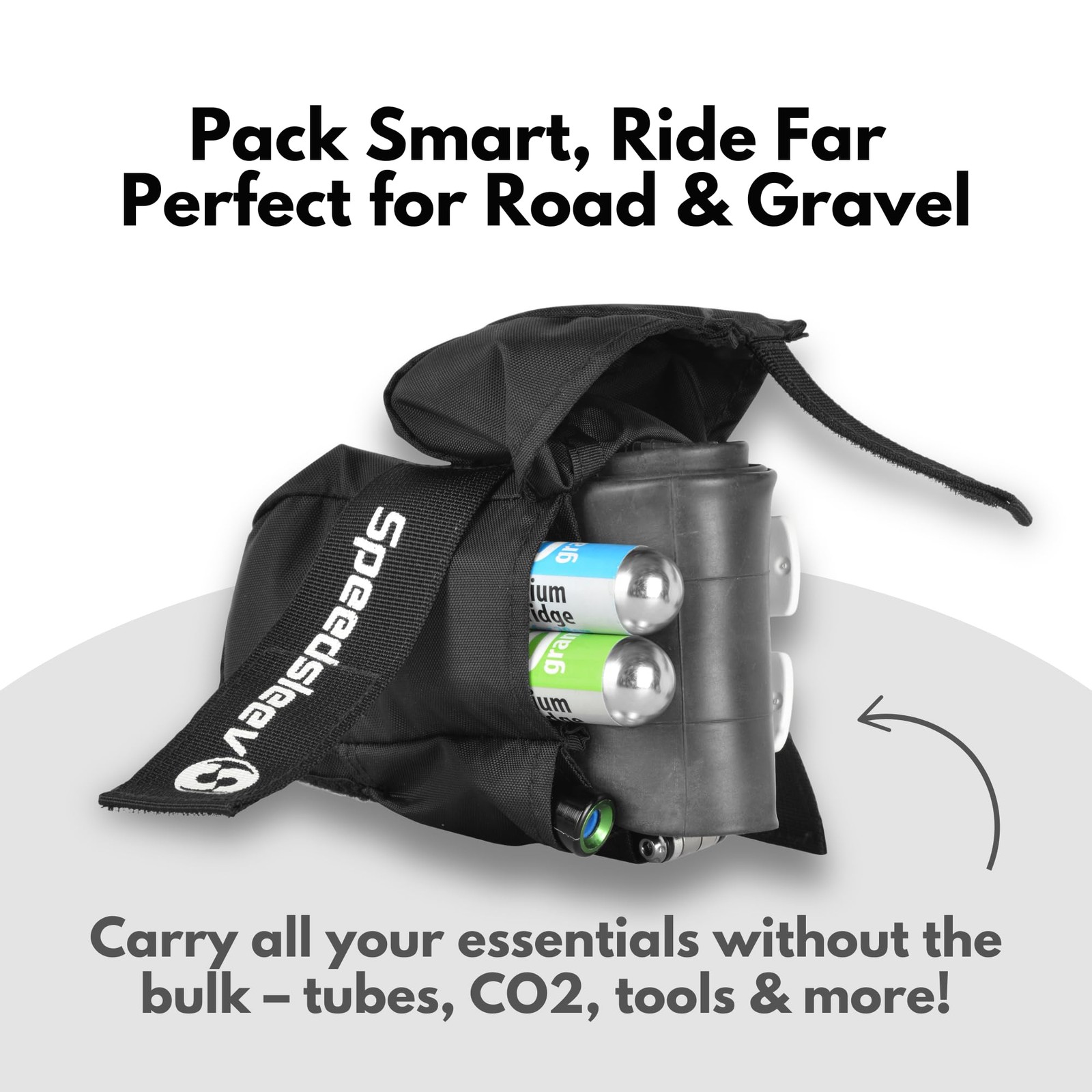 Spring Under-Seat Saddle Bag – Medium – Road, Gravel & MTB Cycling Bag – Drop...