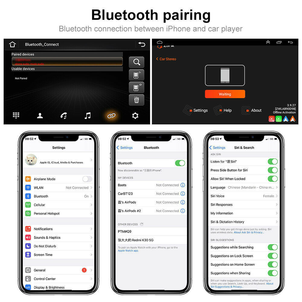 For Corolla 2000-2006 Radio Android 13 CarPlay Android Auto Navi Bluetooth GPS