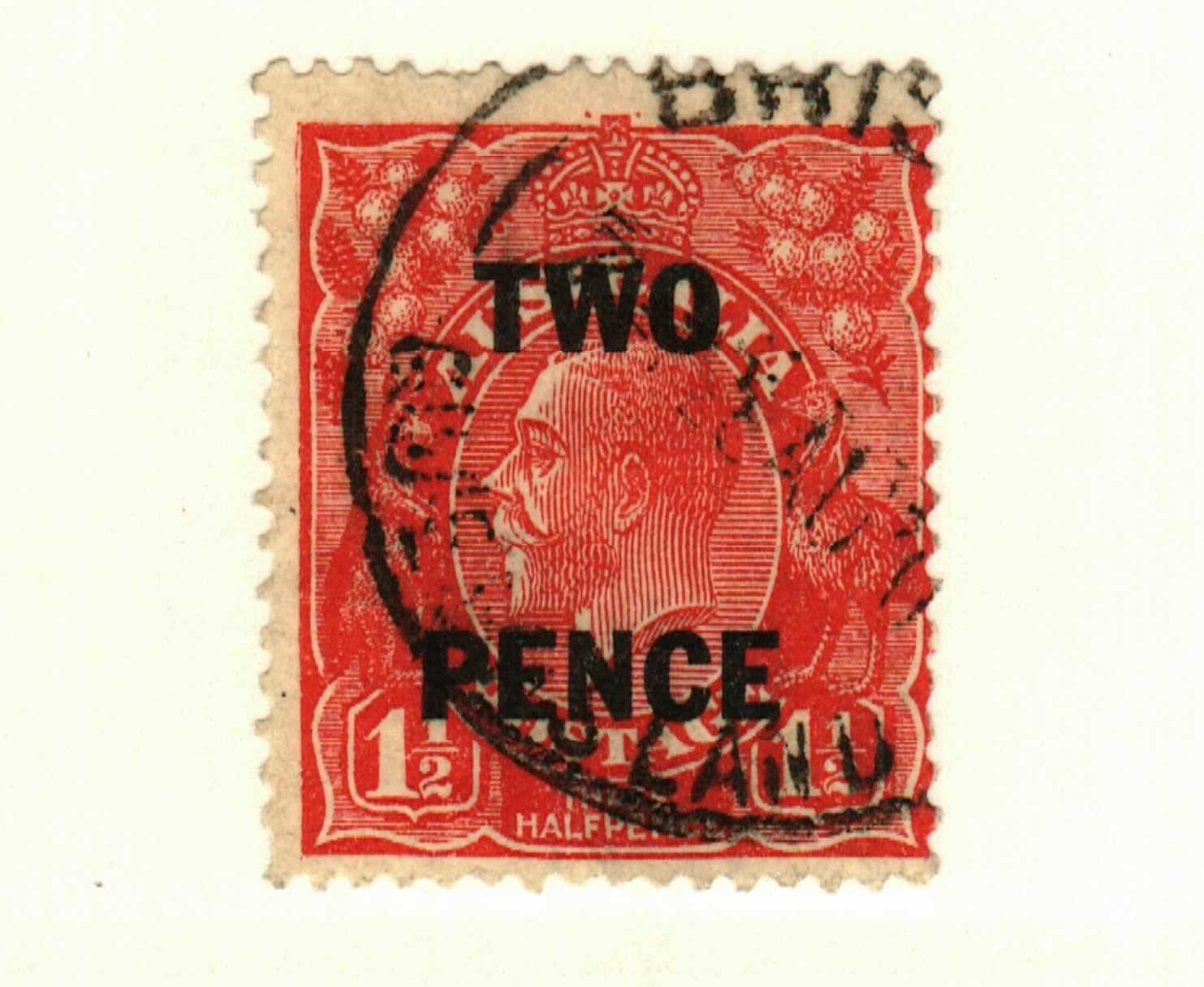 Australia #106 used KGV redenominated