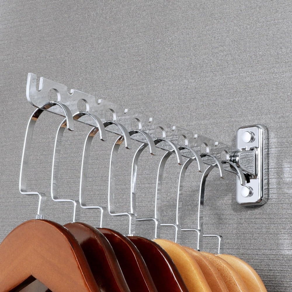 Folding Clothes Hanger,Stainless Steel Wall Mounted Drying Rack,Space Saving ...