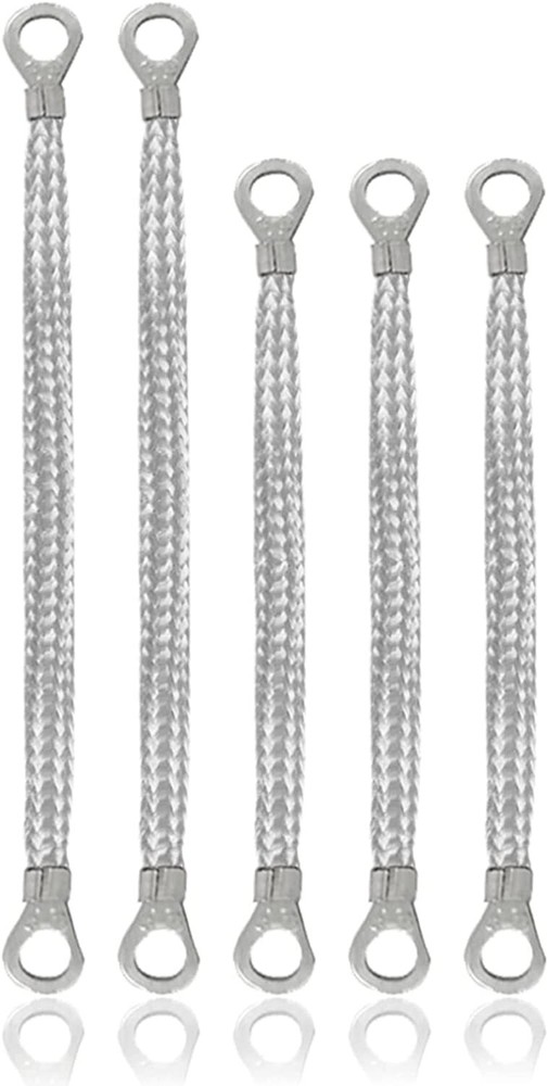 5× Universal Automotive Ground Strap Tinned Copper Car Engine Ground Strap Cable