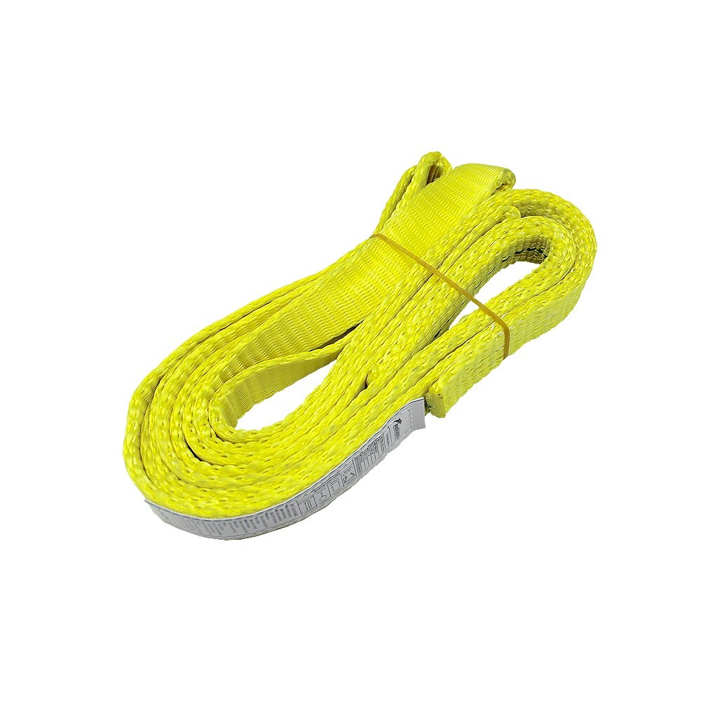 Indusafe 1" x 3' Polyester Lifting Slings Strap, Twist Eye Web Slings 1600LBS