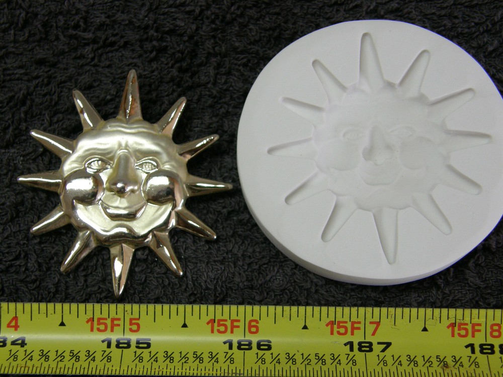 Sun Face Polymer Clay Mold (MD1002A)