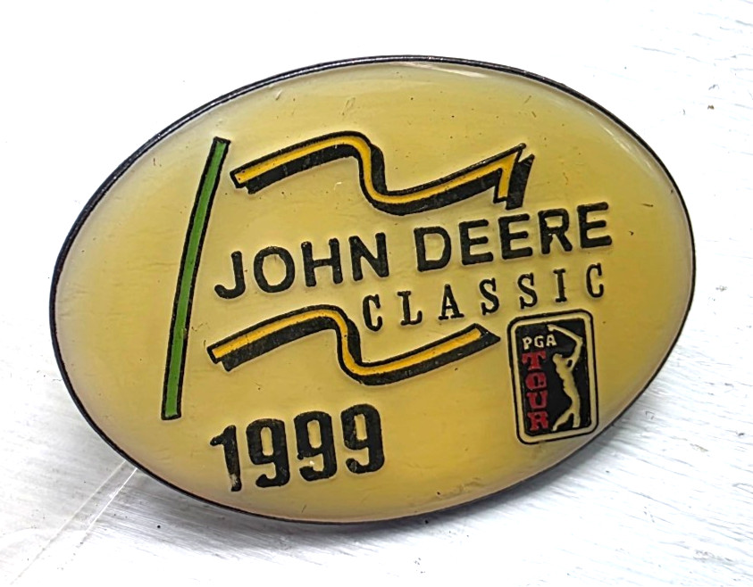 Two Lapel Pinback JOHN DEERE CLASSICS PGA GOLF 1999 & 2000