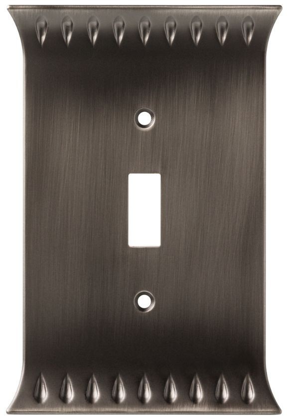 (5 Pack) Heirloom Silver Wadsworth Wall Plate - Single Switch
