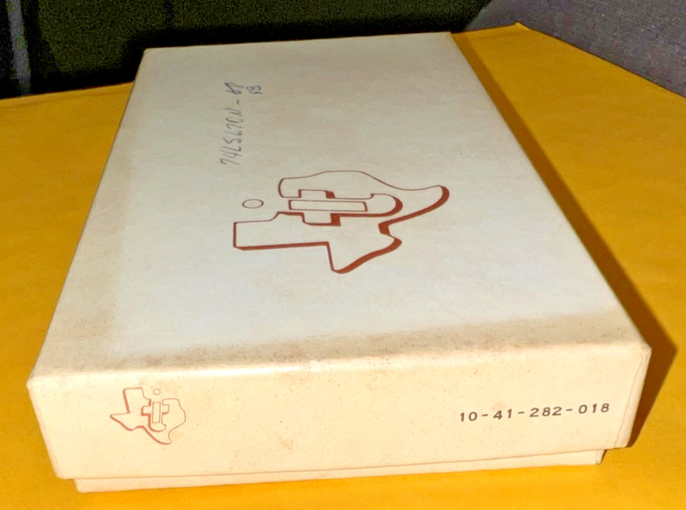 Vintage Texas Instruments Empty Parts Box