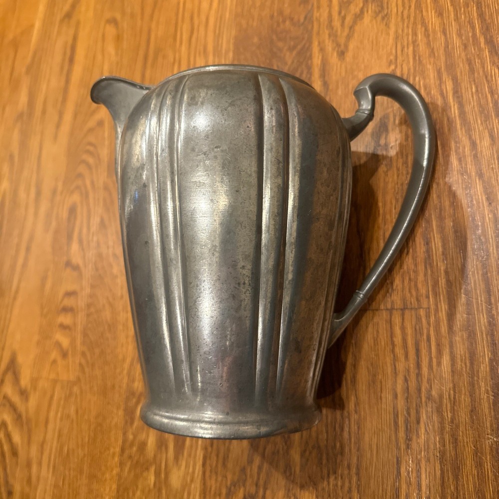 Vintage Pilgrim Solid Pewter 5 Pint Pitcher