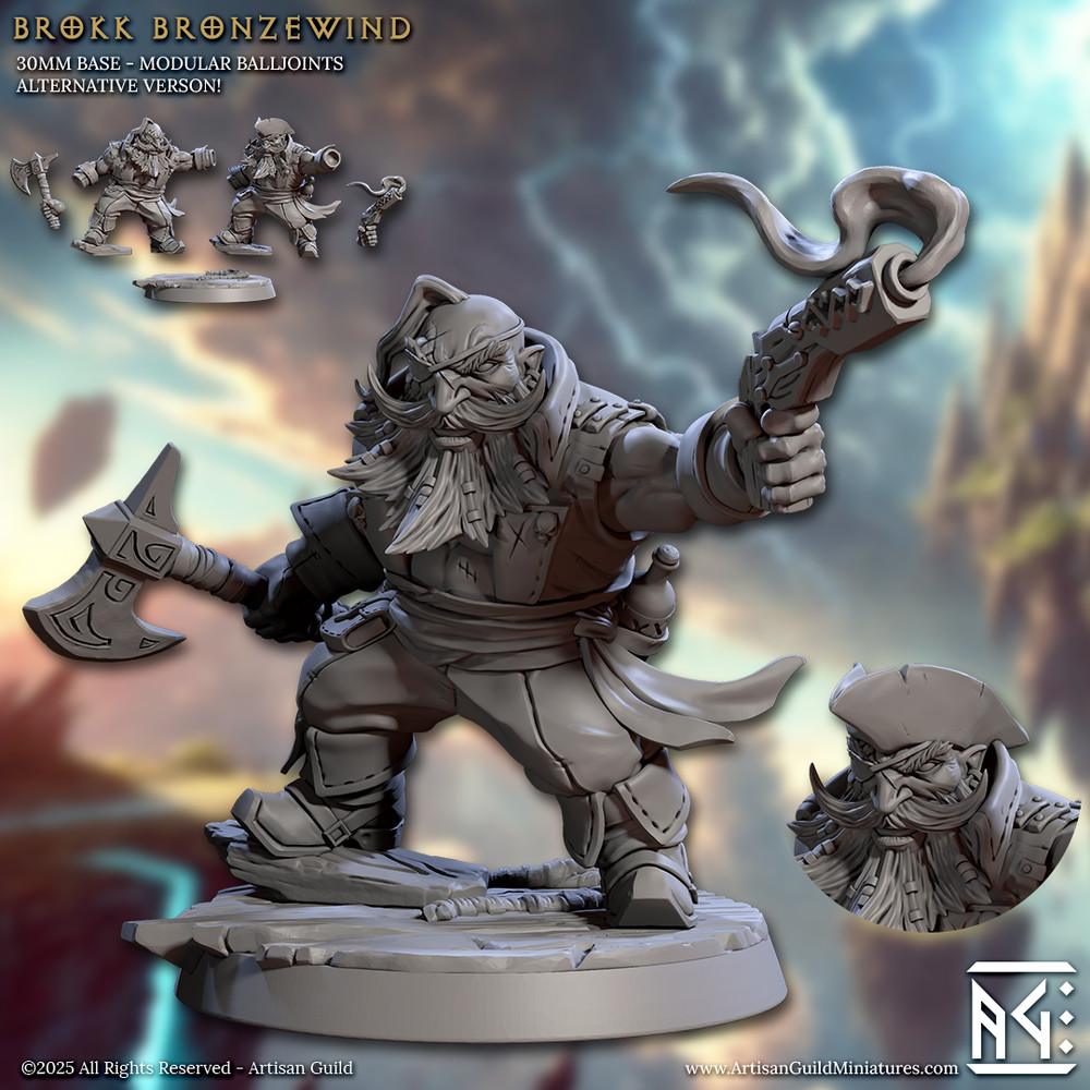 Brokk Bronzewind - Dwarven Explorer - Artisan Guild - Dungeons and Dragons