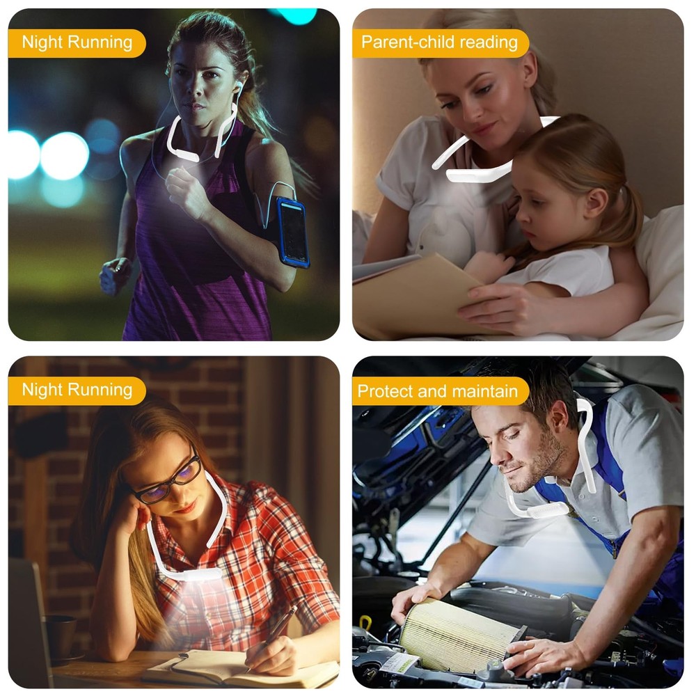 Reading Light Rechargeable Book ClipOn LED Bookmark Lamp Memory Function