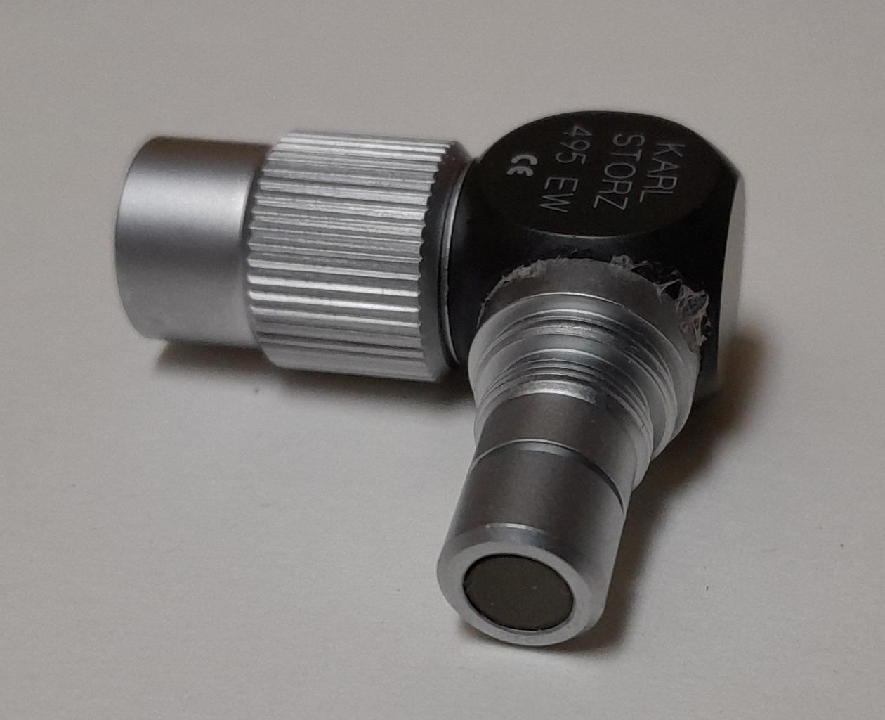 KARL STORZ 495 EW 90 DEGREE ANGLED LIGHT CABLE ADAPTER ! Q927 PK G