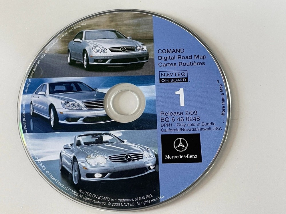 2000-2005 MERCEDES C CLK SL E G CL CLASS NAVIGATION CD 2010 VERSION OEM🟠
